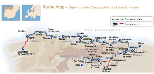 Туристические поезда Испании