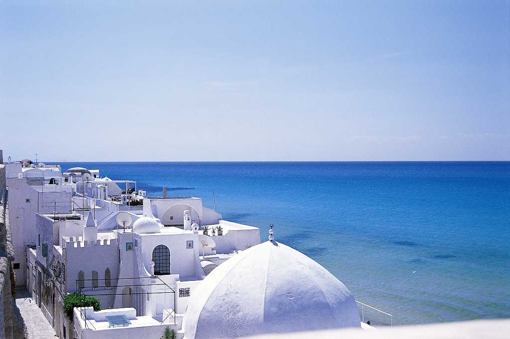 лучшие курорты Туниса - Хаммамет - вид на городскую бухту